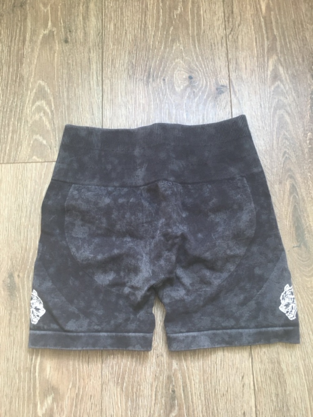 Darc Sport Black Tie-dye Scrunch Shorts